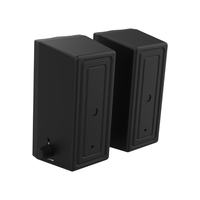 Mini haut-parleurs compacts en plastique USB 2.0 filaire PC haut-parleur haut-parleur de jeu Audio avec lumière pour ordinateur de bureau haut-parleurs