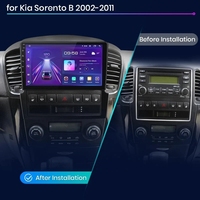 Android 13 Car-play pour Kia Sorento BL 2002-2011, système multimédia de voiture, Car-play 2 DIN, autoradio, GPS, navigation, lecteur vidéo