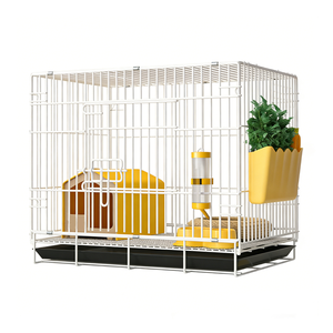 Cage à lapin portable en métal de haute qualité, facile à nettoyer, petite cage pour animaux de compagnie avec cadre métallique, vente en gros - Product Image 1