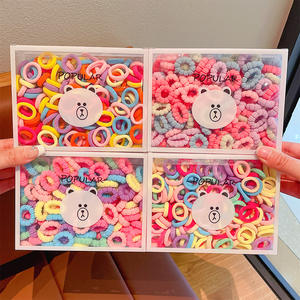 Fanyue gelato 150 pezzi una scatola di alta qualità orso legami di capelli resistente per bambine e bambini elisculanti per capelli corda per capelli all'ingrosso - Product Image 3