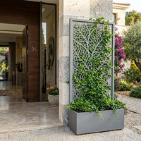 Support de pot de fleurs en métal autoportant, support de plantes en fer pour jardin vertical, pot décoratif d'intérieur ou d'extérieur