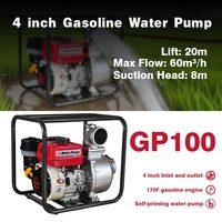 Petite pompe à eau à essence de 2, 3, 4 et 6 pouces pour l'irrigation agricole, type ouvert, 7,5 CV