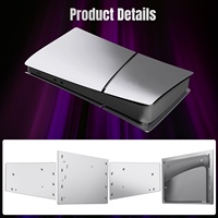Plaque frontale de remplacement de couverture de coque de protection anti-poussière ABS mince pour la nouvelle édition numérique mince PS5 Playstation 5