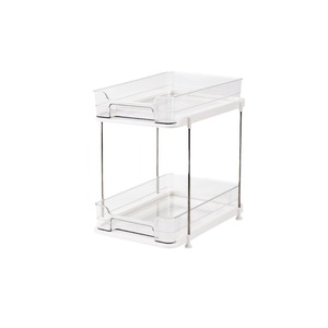 Bathroom Storage <b>Rack</b> 3 Tier Pull Out Organizer With Non Slip Base For Toiletries And Personal Care Items - Product Image 4