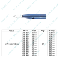Meilleure vente greffe de cheveux lame transplanteur Instruments laparoscopiques couteau Fue Machine ophtalmique saphir saphir