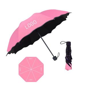2025 <b>Large</b> 8 Ribs Rain Cute Design Folding Manual Black Coated Strong <b>Umbrella</b> for Sale - Product Image 2