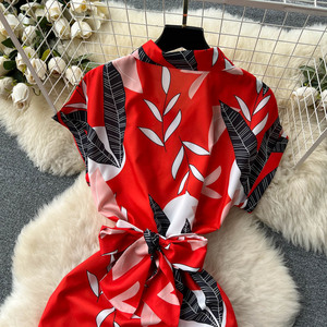 Nuevo <span class=keywords><strong>vestido</strong></span> <span class=keywords><strong>de</strong></span> verano con estampado <span class=keywords><strong>de</strong></span> <span class=keywords><strong>flores</strong></span> plisado <span class=keywords><strong>de</strong></span> <span class=keywords><strong>noche</strong></span> <span class=keywords><strong>para</strong></span> mujer - Product Image 5