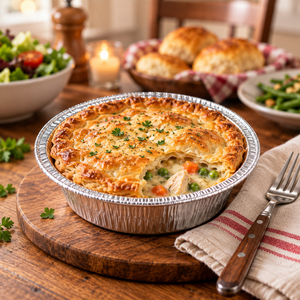 Plat à tarte rond en aluminium de 7 pouces, jetable, pour vente en gros, livraison rapide, récipient alimentaire pour la restauration - Product Image 1