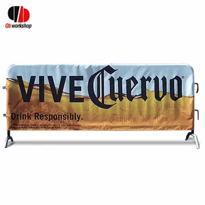 Custom Event Mesh Fence Crowd Control Banner Barricade Covers Crowd Control Solutions