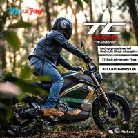 Moto électrique SUPER SOCO TC Wanderer, 60V 32Ah, double batterie, autonomie de 120 km, vitesse de 75 km/h, 2500W, édition européenne, moto électrique, vente en gros B2B
