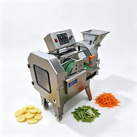 Dubbelkopige commerciële multifunctionele groentesnijder, -slicer en -shredder met 1 jaar garantie, afkomstig uit China