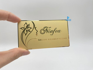 Золотые и черные деловые визитные металлические стальные карты - Product Image 3