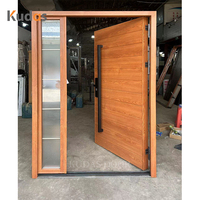 Porte d'entrée moderne en acier inoxydable avec rainures horizontales, finition grain de bois, porte extérieure simple en acier de sécurité