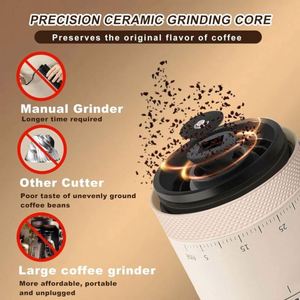 Digital New 38 Levels Adjustment 2000 Mah Wireless <b>Coffee</b> <b>Maker</b> USB Rechargeable <b>Portable</b> Electric <b>Coffee</b> Grinder for Espresso - Product Image 2