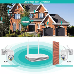 Hongnaer 3/4MP 2K 4/6/8 Kanaals IP Draadloze NVR Home Security CCTV Camera Set Kit Systeem ICSee WiFi Draadloos Beveiligingssysteem - Product Image 6