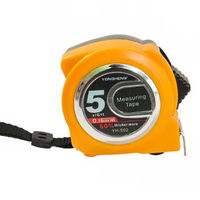 Ruban à mesurer en acier de haute précision 5m avec logo personnalisé Nouveau système métrique Étui en cuir Ruban à mesurer professionnel en plastique PVC ABS