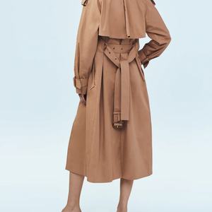 Gabardina Larga Clásica Impermeable de Alta Calidad Personalizada para Mujer - Product Image 6