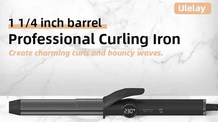プロ仕様 11/4インチ ロングバレル ヘアカーラー アイロン ウェーバー