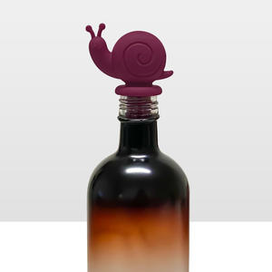 Tappo per birra da vino riutilizzabile in Silicone per lumaca 3D, tappo per bottiglia creativa, tappo per azienda, conserva birra da vino per uso alimentare - Product Image 2