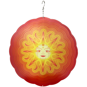 ของตกแต่งสวนกลางแจ้งรูปพระอาทิตย์ 3 มิติ ทำจากโลหะ สีสันสดใส แบบแขวน - Product Image 1