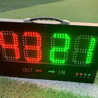 Tableau d'affichage électronique portable à LED à 4 chiffres, manuel, simple face, pour les substitutions au football