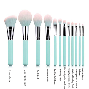 2025 xu hướng biểu tượng tùy chỉnh đa chức năng tạo nên bàn chải <span class=keywords><strong>Kit</strong></span> 12 cái chất lượng cao mềm Ngô lụa Vegan sang trọng trang điểm bàn chải thiết lập - Product Image 5