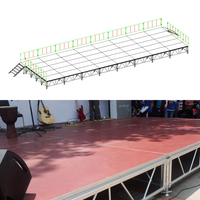Structure de scène et plateforme de scène professionnelles en aluminium, scènes personnalisées pour mariages et événements