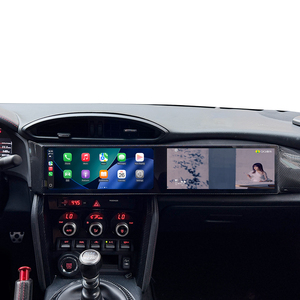ZWNAV Pantalla Dual de 10.25 Pulgadas con Aspecto de Fibra de Carbono, Android 14, DSP, Navegación GPS, CarPlay, <span class=keywords><strong>Multimedia</strong></span> para Toyota GT86 BRZ 2012-2019, WIFI - Product Image 1