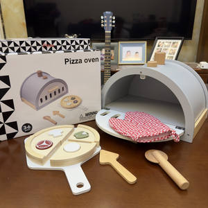 Horno de <span class=keywords><strong>Pizza</strong></span> de Madera de Simulación para Niños, Juego de Cocina, Juguete Educativo para <span class=keywords><strong>el</strong></span> Hogar, Fabricación Zhejiang, Color - Product Image 6