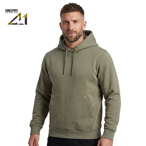 Sweat-shirt à capuche personnalisé avec logo, en molleton brossé 430 GSM, anti-boulochage, streetwear d'hiver pour hommes, vente en gros - Product Image 6