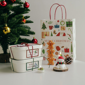Nouvelles bougies cadeaux de Noël, faites à la main, décoration d'ambiance, aromathérapie de Noël, boîte cadeau en cire, petits cadeaux pratiques - Product Image 6