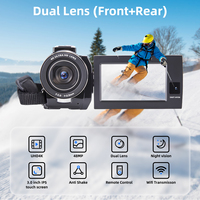 Caméscope numérique 4K à double objectif OEM/ODM pour le vlogging sur YouTube avec enregistreur numérique Wi-Fi