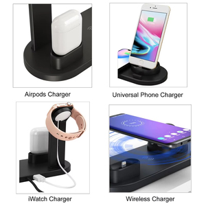 Support de chargeur sans fil magnétique pliable 15W, station de charge rapide pour iPhone, AirPods, montre, support de bureau - Product Image 4