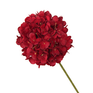 Fleurs d'hortensia artificielles en soie, grappe ronde, décoration de mariage, décoration intérieure, style français moderne, accessoires Instagram - Product Image 2