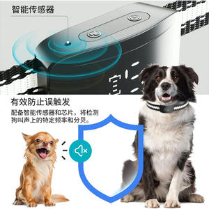 Collier anti-aboiement intelligent pour chiens, rechargeable, avec entraînement par vibration, sangle réglable et indicateur LED - Product Image 5