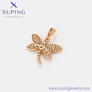 X000010832 xuping Perhiasan Gaya Amerika Latin Gratis Ongkir Bentuk Capung Populer Warna Emas 18K Liontin - Product Image 5