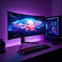 Moniteur courbe super large 40 pouces 4k 75hz Moniteur d'ordinateur 40 pouces Moniteur de jeu Gamer Pc écran incurvé à une touche seulement