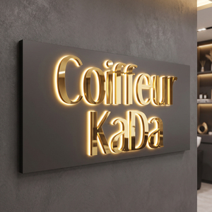 Letrero LED Personalizado para Negocios, Letrero Retroiluminado, Letrero LED, Letrero Luminoso LED, Letrero Publicitario para Salón de Belleza, Peluquería - Product Image 3