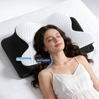 Oreiller en mousse à mémoire de forme, oreiller cervical pour soulager les douleurs au cou, oreiller orthopédique respirant en mousse à mémoire de forme pour un sommeil confortable