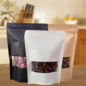 Custom 3.5g pellicola in poliestere Stand-Up custodia con cerniera verticale per alimenti per alimenti a secco opzioni di stampa personalizzata - Product Image 3