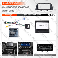 Cadre de montage de tableau de bord pour autoradio Android 12,3 pouces pour PEUGEOT 4008/5008 2018-2022, compatible LHD et RHD