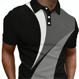 Camisas de Negocios de Punto Comprimido al por Mayor para Caballero, Uniformes con Bordado y Estampado, Lisas, Casuales, Unisex, para Golf, Manga Corta - Product Image 4