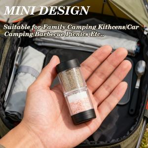 Nouveau shaker à épices portable 2-en-1 avec couvercle hermétique pour <span class=keywords><strong>camping</strong></span> cuisine barbecue RV <span class=keywords><strong>mini</strong></span> <span class=keywords><strong>salière</strong></span> et <span class=keywords><strong>poivrière</strong></span> ensemble étanche à l'humidité - Product Image 4