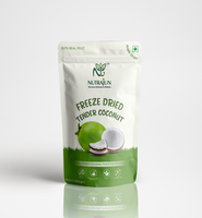 Cubos de Coco Veganos Liofilizados Sin Azúcar, Dulces y Tiernos, 100% Puro y Natural, Empaquetado a Granel, Nutritivo, Listo para Comer