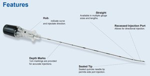 <span class=keywords><strong>Aiguille</strong></span> de <span class=keywords><strong>ponction</strong></span> spinale Quincke à pointe courbée avec canule à port d'injection encastré pour anesthésie vétérinaire - Product Image 2