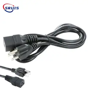 110 Volt 3 Dây Có Thể Thu Vào Sắt Khuôn 2 Pin Nam Cắm Mở Rộng 240V Ép C5 Clover Lá Cáp Điện Phổ Dây