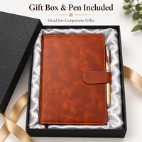 Carnet en cuir PU A5 avec logo personnalisé, coffret cadeau avec stylo, fermeture magnétique, journal d'affaires, cadeaux d'entreprise, vente en gros