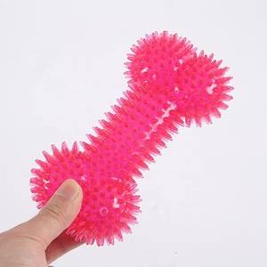 Jouets à mâcher pour chiens en caoutchouc qui couinent, en forme d'os, pour le soin dentaire - Product Image 2