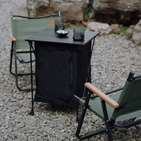 Table pliante portable en aluminium pour le camping, avec panier de rangement, idéale pour la randonnée en extérieur – Meilleure vente