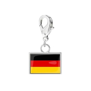 Breloques drapeaux nationaux 10*6.6mm pour la fabrication de bijoux, bracelets DIY en acier inoxydable, pour immortaliser vos souvenirs de voyage - Product Image 6